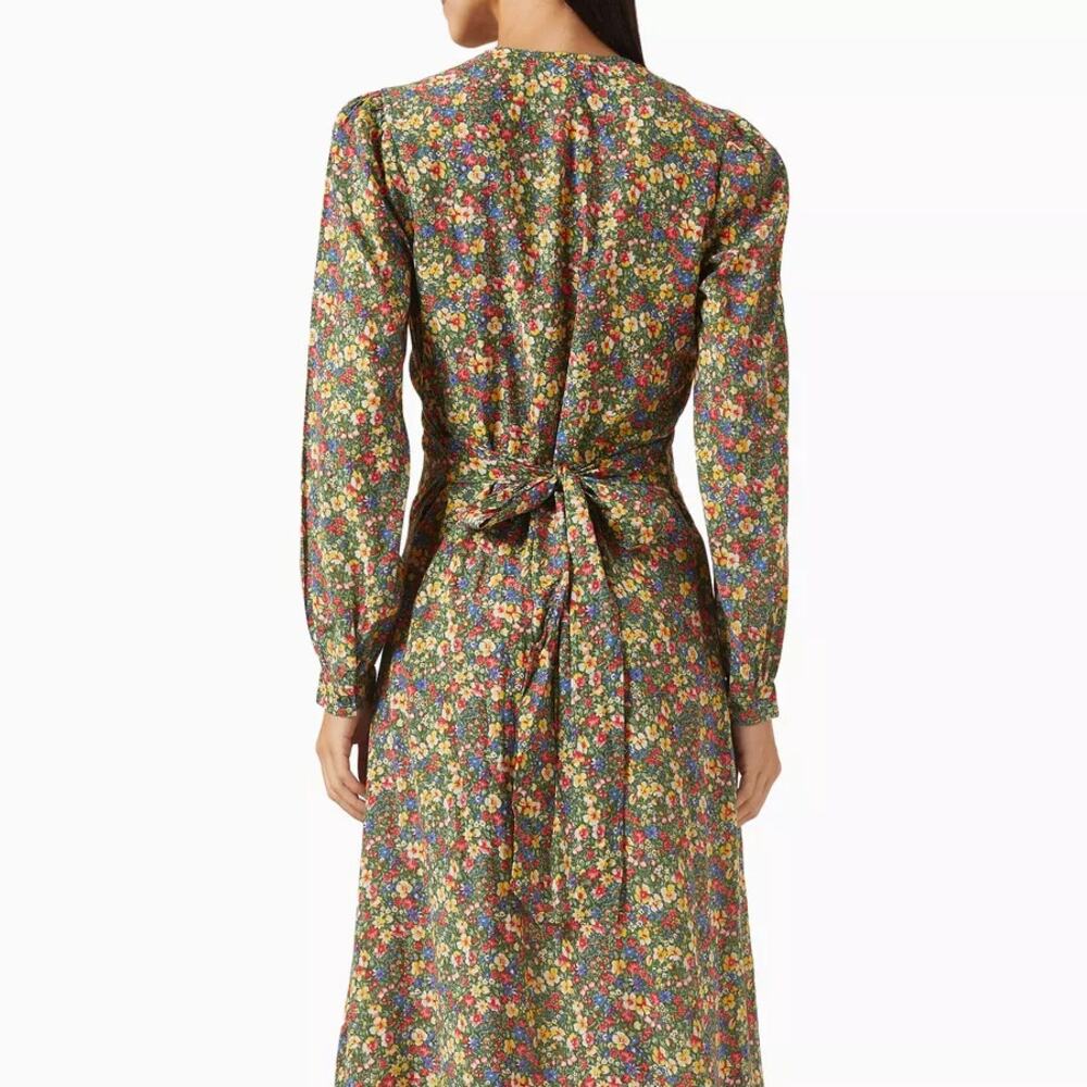 DÔEN Charleston Dress in Green Valley Floral Size M - Picture 3 of 7